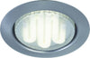 Quality-line-recessed-light-set,-Disc-Brush.-iron,-Round,-3-pc.-set