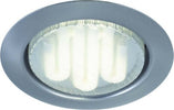Quality-line-recessed-light-set,-Disc-Brush.-iron,-Round,-3-pc.-set