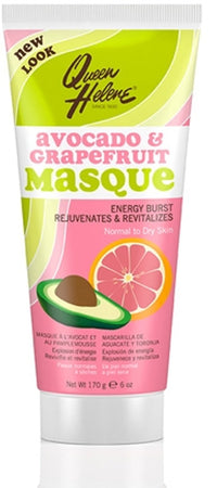 QUEEN HELENE AVOCADO & GRAPEFRUIT MASQUE Tube 6 oz PAESE DI ORIGINE USA.