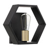 Applique Industrial Nordico Bismarck Acciaio Nero Terra 1 Luce E27