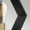 Applique Industrial Nordico Bismarck Acciaio Nero Terra 1 Luce E27