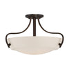 Lampadario Contemporaneo Chantilly Metallo Bronzo Palladiano 3 Luci E27