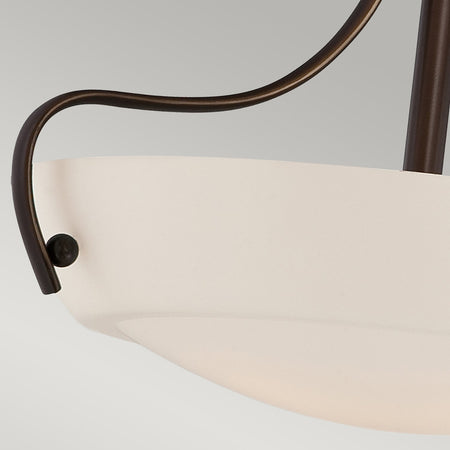 Lampadario Contemporaneo Chantilly Metallo Bronzo Palladiano 3 Luci E27