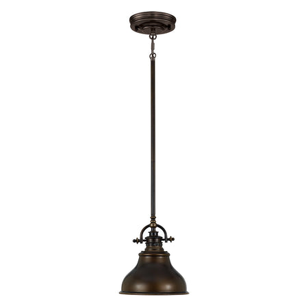 Sospensione Industrial Nordica Emery Metallo Bronzo Piccola1 Luce E27