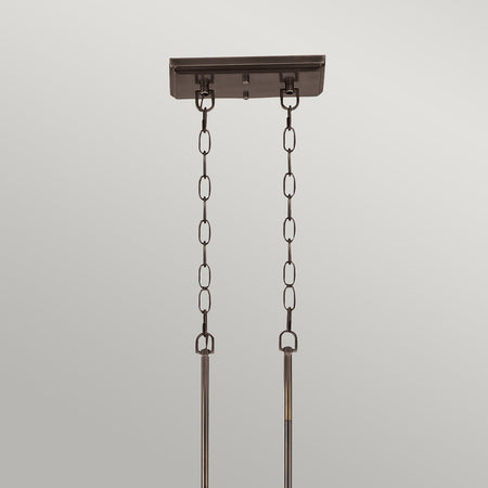 Lampadario Industrial Nordico Emery Metallo Bronzo Palladiano 3 Luci E27