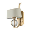 Applique Contemporanea Gotham Metallo Ottone Spazzolato 1 Luce G9 Led 3.5W