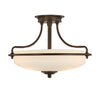Lampadario Contemporaneo Griffin Metallo Bronzo Palladiano 3 Luci E27