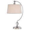 Lampada Da Scrivania Contemporanea Jenkins Metallo Nichel Lucido 1 Luce E27