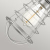 Plafoniera Industrial Nordica Mixon Acciaio Nichel Spazzolato 1 Luce E27