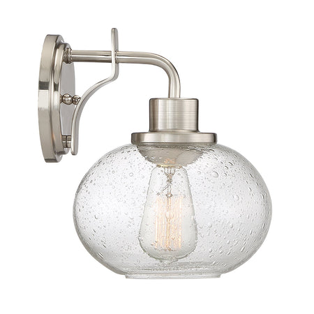 Applique Contemporanea Trilogy Metallo Nichel Spazzolato 1 Luce E27