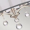 Lampadario Contemporaneo Whitney Metallo Argento Imperiale 3 Luci E14