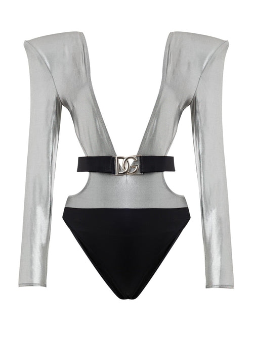 Dolce & Gabbana Costume Maniche Lunghe Silver da donna