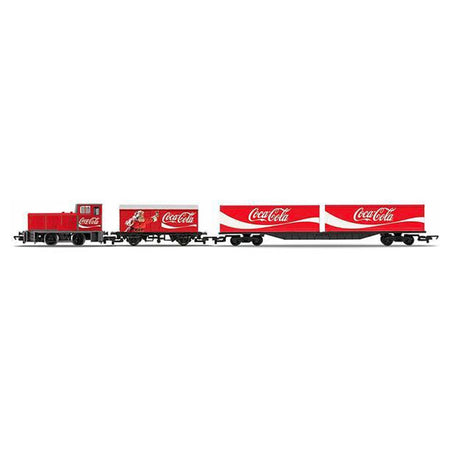 Treno di Natale "Coca-Cola" per decorazione villaggio Set