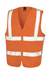 Gilet Alta Visibilità Tabard con Zip Gilet Cantiere con Cerniera