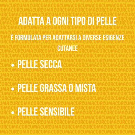 Crema Viso Antiage "Oro Naturale" alla Curcuma – Trattamento Illuminante con Sodio Ialuronato e Karité – Nutriente Giorno & Notte 50ml