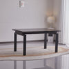 Tavolo Antares con gambe in metallo e piano in marmo, design moderno, 140/200 x 90 x h 76 cm