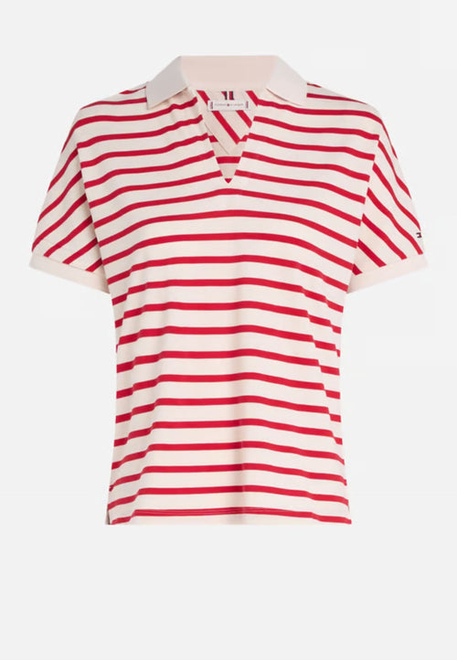 Tommy Hilfiger POLO LYOCELL OPEN-NK RELAXED POLO SS da donna