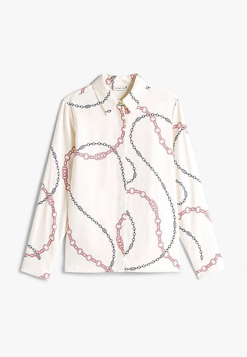 Tommy Hilfiger CAMICIA SOFT VISCOSE REGULAR LS SHIRT da donna