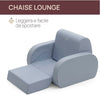 Chicco Twist - Poltroncina per Bambini Trasformabile in Chaise Longue e Divanetto, Sedia per Bambini con 3 Configurazioni, Comoda e Leggera, Si Trasforma con 1 Gesto - Per Bambini 12+ Mesi, colore POWDER BLUE