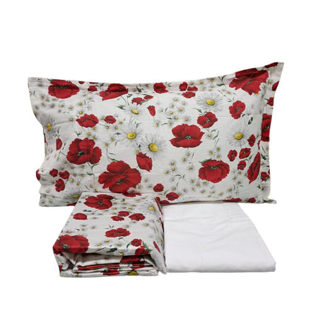 Completo Lenzuola Dolcevita Matrimoniale Raso Cotone