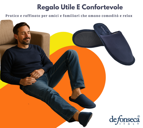 de fonseca Calde Ciabatte Uomo Donna, Pantofole Invernali Chiuse da Casa, Lavabili e per Ospiti