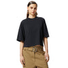 Pinko t-shirt donna pinko - miamey t-shirt jersey ricamo - nero da donna