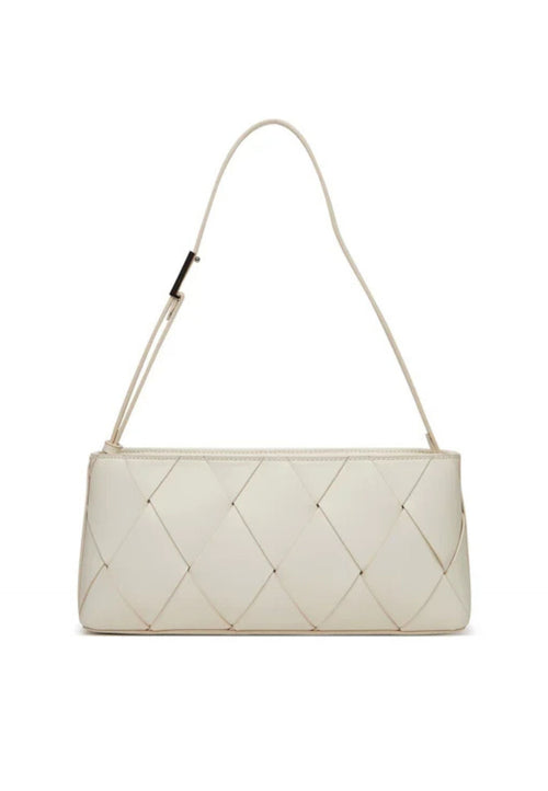 calvin klein BORSA CK WOVEN ELONGATED SHOULERD BAG da donna