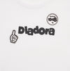 T-shirt Diadora Bambino Bianca con Logo - Collezione PE2026