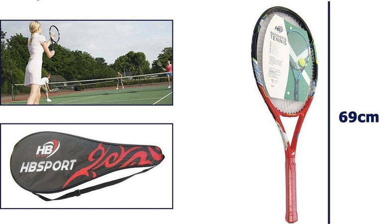 Racchetta Da Tennis 69 Cm Rossa Resistente Allenamento Con Borsa Trasporto 06037 Sport e Tempo Libero > Tennis e Ping Pong > Sport Trade Shop italia - Napoli, Commerciovirtuoso.it