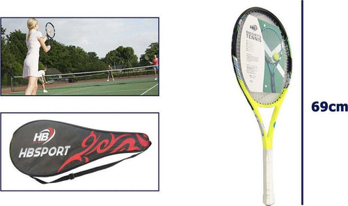 Racchetta Tennis 69cm Gialla Bianca Resistente Allenamento Borsa Trasporto 06038 Sport e Tempo Libero > Tennis e Ping Pong > Sport Trade Shop italia - Napoli, Commerciovirtuoso.it