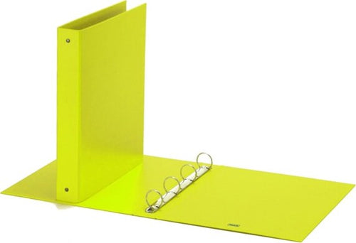 Raccoglitore Europa Neon - 4 anelli tondi 30 mm - dorso 4 cm - 22x30 cm - giallo neon - Favorit Cancelleria e prodotti per ufficio/Archivio ufficio e accessori per scrivania/Raccoglitori e accessori per raccoglitori/Raccoglitori/Raccoglitori ad anelli Eurocartuccia - Pavullo, Commerciovirtuoso.it