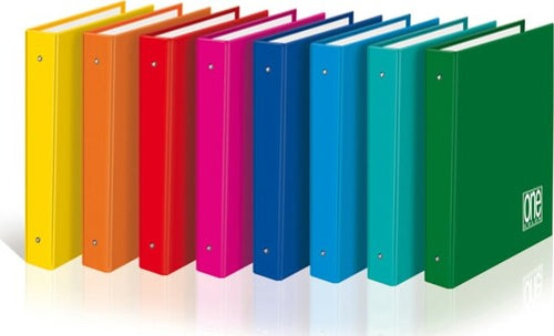 Raccoglitore One Color - A4 - 26 x 32 cm - dorso 4 cm - 4 anelli 30 mm - colori assortiti -Blasetti [multipack] 6 pezzi Cancelleria e prodotti per ufficio/Archivio ufficio e accessori per scrivania/Raccoglitori e accessori per raccoglitori/Raccoglitori/Raccoglitori ad anelli Eurocartuccia - Pavullo, Commerciovirtuoso.it