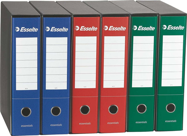Raccoglitore registratore archivio Essentials dorso 8 cm Esselte Cancelleria e prodotti per ufficio/Archivio ufficio e accessori per scrivania/Raccoglitori e accessori per raccoglitori/Raccoglitori/Raccoglitori a leva per documenti Decor Space - Altamura, Commerciovirtuoso.it