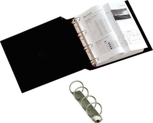 Raccoglitore Stelvio - 4 anelli tondi 16 mm - dorso 2 5 cm - 22x30 cm - nero - Sei Rota Cancelleria e prodotti per ufficio/Archivio ufficio e accessori per scrivania/Raccoglitori e accessori per raccoglitori/Raccoglitori/Raccoglitori ad anelli Eurocartuccia - Pavullo, Commerciovirtuoso.it