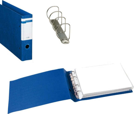 Raccoglitore Stelvio F - 4 anelli a D 40 mm - dorso 6 cm - 30x22 cm (album) - blu - Sei Rota Cancelleria e prodotti per ufficio/Archivio ufficio e accessori per scrivania/Raccoglitori e accessori per raccoglitori/Raccoglitori/Raccoglitori ad anelli Eurocartuccia - Pavullo, Commerciovirtuoso.it