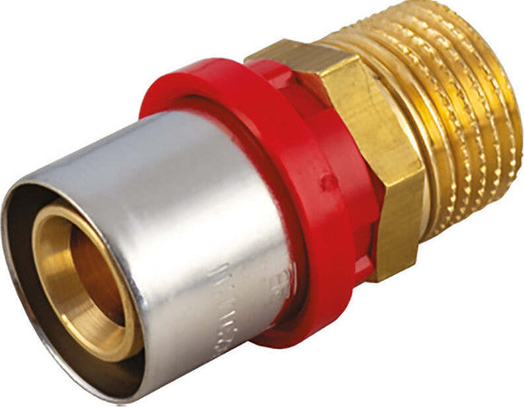 RACCORDO-A-PRESSARE-DIRITTO-'1650CT'-20-x-3/4---maschio-Tiemme