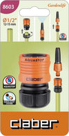 Raccordo automatico rapido aquastop con stringitubo per irrigazione e giardinaggio Giardino e giardinaggio/Attrezzi da giardino e attrezzature per l'irrigazione/Attrezzature per l'irrigazione/Pompe e accessori/Parti e connettori La Zappa - Altamura, Commerciovirtuoso.it