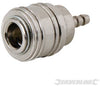 Raccordo femmina per estremità tubo 8mm Silverline compressori