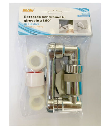 Raccordo Filtro Rotante Rubinetto Prolunga Girevole 360° Aeratore Universale 87998