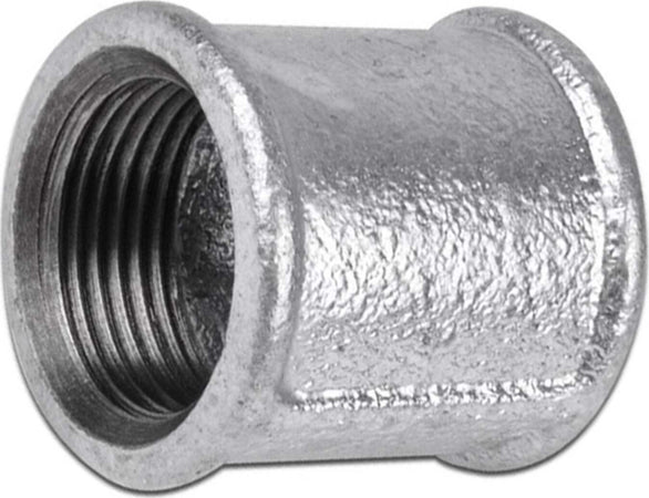 Raccordo manicotto in ghisa zincata malleabile per irrigazione e giardinaggio Commercio Industria e Scienza/Idraulica pneumatici e tubatura/Raccordi/Raccordi per tubazioni/Raccordi filettati La Zappa - Altamura, Commerciovirtuoso.it