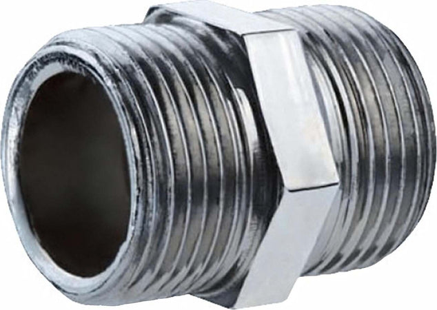 Raccordo nipplo in acciaio zincato con filettatura per irrigazione Commercio Industria e Scienza/Idraulica pneumatici e tubatura/Raccordi/Raccordi per tubazioni/Raccordi filettati La Zappa - Altamura, Commerciovirtuoso.it