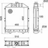 Radiatore adattabile Fiat 5153481 Confezione da 1pz