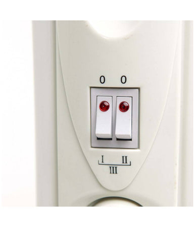 Radiatore Elettrico Ad Olio 9 Elementi Con Rotelle Da 2000w Basso Consumo Stufa