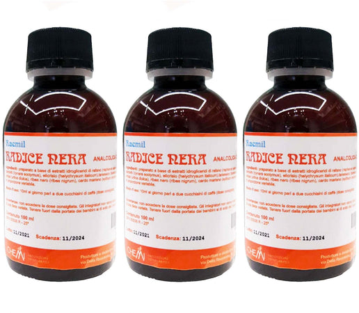 Radice Nera Analcolica Raemil Integratore Alimentare Depurativo No Alcol Multipack 3x100ml