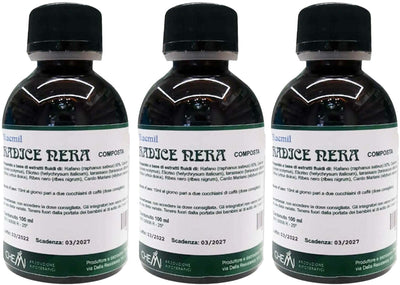 Radice Nera Composta Raemil Integratore Depurativo Diuretico e disintossicante Multipack 3x100ml