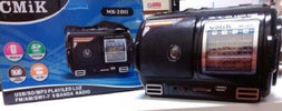 RADIO FM CASSA USB SD MP3 JACK AUX  9 BANDE CON TORCIA A LED NERO Elettronica/Audio e video portatile/Radio Trade Shop italia - Napoli, Commerciovirtuoso.it