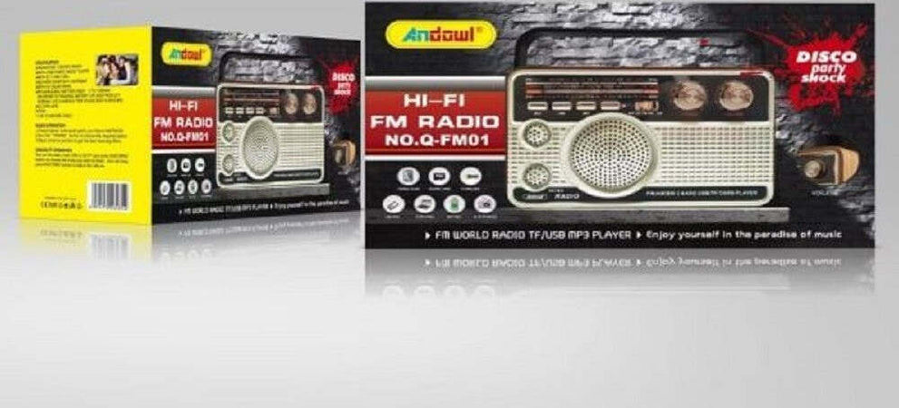 Radio Fm Retro Wireless Altoparlante Mp3 Portatile Bluetooth Usb Aux Tf Q-fm01 Elettronica/Audio e video portatile/Accessori/Casse portatili e Docking Station con altoparlanti/Casse portatili Bluetooth Trade Shop italia - Napoli, Commerciovirtuoso.it