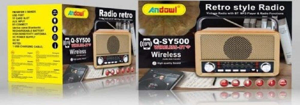 Radio Fm Retro Wireless Altoparlante Mp3 Portatile Bluetooth Usb Aux Tf Q-sy500 Elettronica/Audio e video portatile/Accessori/Casse portatili e Docking Station con altoparlanti/Casse portatili Bluetooth Trade Shop italia - Napoli, Commerciovirtuoso.it