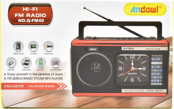 Radio Portatile A Batteria Usb Sveglia Q-fm40 Altoparlante Bluetooth Con Torcia Elettronica/Audio e video portatile/Accessori/Casse portatili e Docking Station con altoparlanti/Casse portatili Bluetooth Trade Shop italia - Napoli, Commerciovirtuoso.it