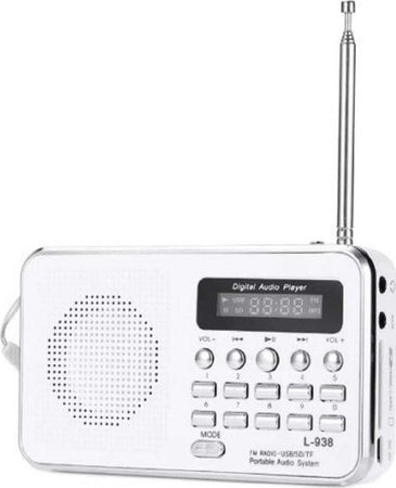 Radio Portatile L-938 Digitale Fm Lettore Mp3 Sd Mmc Tf Ingrsso Aux Elettronica e telefonia > Accessori Audio e Video > Casse Portatili Trade Shop italia - Napoli, Commerciovirtuoso.it